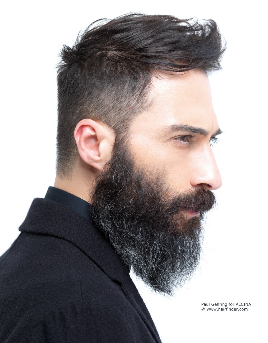 corte de cabelo com barba