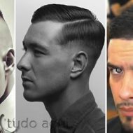 Corte de cabelo disfarçado masculino afro