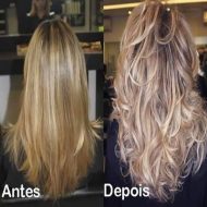 Corte de cabelo em camada