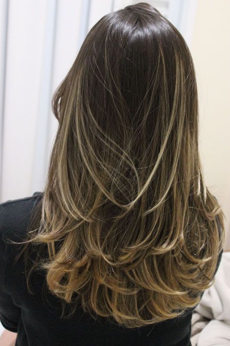 corte de cabelo em camadas