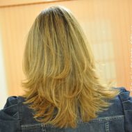 Corte de cabelo em u