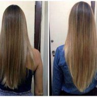 Corte de cabelo em v