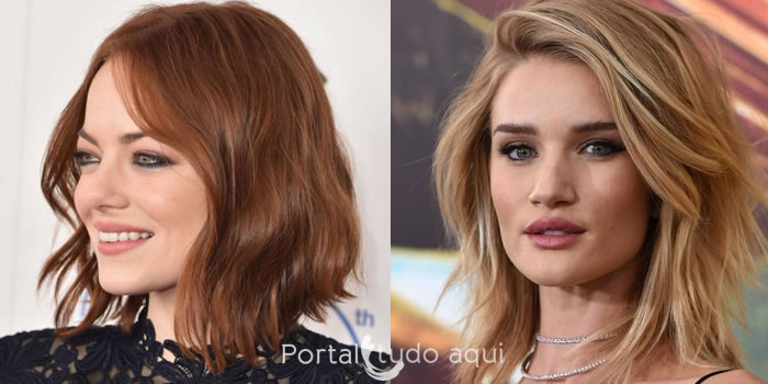 corte de cabelo long bob repicado