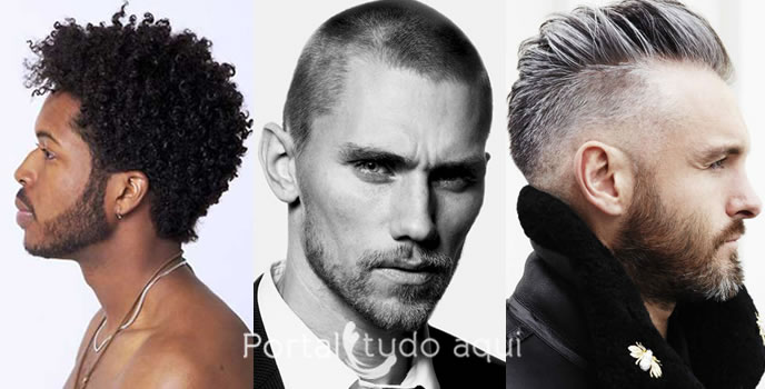 corte de cabelo masculino com barba