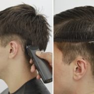 Corte de cabelo masculino com maquina passo a passo