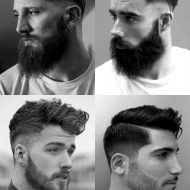 Corte de cabelo masculino degrade com barba