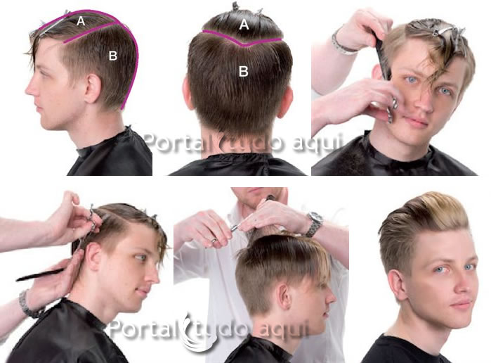 corte de cabelo masculino passo a passo