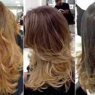 Corte de cabelo repicado em camadas