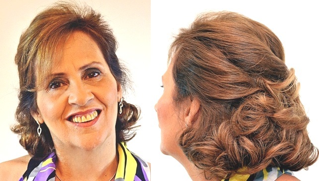 penteado para senhora cabelo curto